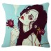 Sexy American Women Linen Cotton  Pillow Cases Cover Cushion Cover Beauty Throw    162793639178
