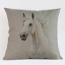 Creative Pillow Cases Animal Horse Print Home Decor Cotton Linen Cushion Cover   253735909471