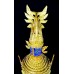 Mask Khon Blue Giant Thai Handmade Ramayana Home Art Decor Collectible Gift New   331514953247