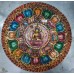 Antiques Wall hanging 8 Auspicios Buddha Mandala handcarved Wood Art of Nepal   183367388904