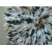 21" Natural-Multi-color   / African Feather Headdress / Juju Hat / 1st. Quality   192604940855