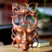 &apos;Sensuous Dreams&apos; Wood Mask Wall Sculpture Surreal Face Hand Carved NOVICA Bali   312215765149