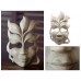 Hibiscus Wood Mask Surreal Wall Art Hand Carved &apos;Face of Nature&apos; NOVICA Bali    312202259632