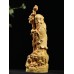 TJ152ca - 20*X6.5*X6  CM Carved Boxwood Carving Figurine :God of Longevity   362348964270