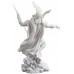 Zeus Sculpture Holding Thunderbolt With Eagle Statue Figurine - White Finish   332668616838