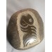 Hand-carved granite river stone, Fossil fish   153075927343