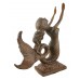 Zeckos Cast Iron Mermaid Bookends Antiqued Finish 569885698905  362340540141