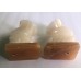 VINTAGE MARBLE SOMBRERO HAT MEXICAN SIESTA SCULPTED CARVED BOOKENDS BOOK ENDS   113180934127