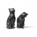 Cat  Bookend Set Black - Sculpture Figurine  Statue - New in Box   332118051926