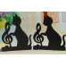 1Pair Music Notation Metal Bookends Creative Crafts Book Stand  Home Offce Decor   182246713882