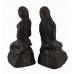 Bronze Finish Lonely Mermaid Cast Iron Bookends   362407036133