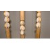 9&apos; VINTAGE BAMBOO COWRIE SEASHELL CURTAIN ROOM DIVIDER DOORWAY   202402791448