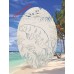 Manatees Static Cling Window Decal New OVAL 21x33 Tropical Decor for Glass Doors   173087364017