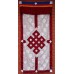 Tibetan Endless Knot Floral Motifs Design Lace Door Curtain   322158546994