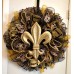 Saints Black & Gold Deco Mesh Wreath - Handmade   161541296001