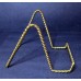 LOT of 4 GOLD TWISTED BRASS WIRE DISPLAY STANDS 3 SIZES 5 3/4", 4" (2), 3 1/2"   142896581616