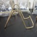 Lot Of 8 Smaller Twisted Brass Wire Display Stands For Items 4-7"    223087501512