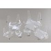 Clear Acrylic Easel Display Stands for 3" to 6" Saucers (2-1/4" High) Qty: 3   272163083970