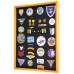 XL Military Medals Pin Patches Badges Ribbon Insignia Flag Display Case Cabinet   232354681917