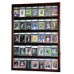 35 Graded Sport Cards / Collectible Card Display Case Wall Cabinet 98% UV Locks   371967601821