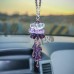 Purple Crystal Suncatcher Car Mirror Pendant Interior Tassel Decor Hanging Gifts   152777393070