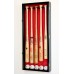 5 Baseball Bat & Ball Cabinet Display Case Wall Mount Holder 98% UV Lockable   302333858062