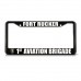 FORT RUCKER 1ST AVIATION BRIGADE ARMY Metal License Plate Frame Tag Border   322191194673