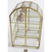 60s/70s VINTAGE MIRRORED BACKED GLASS BRASS CURIO DISPLAY CABINET MCM HOME DECOR   183282276389