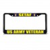 SETAF US ARMY VETERAN ARMY Metal License Plate Frame Tag Border Two Holes   322191137295