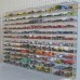 Hot Wheels Display Case Wall Cabinet108 compartment 1/64 scale, Clear, UV   163042619154
