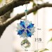 Blue Crystal Glass Suncatcher Rainbow Maker Prisms Drop Gift Rainbow Maker Decor 612957012571  391759087528