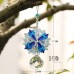 Blue Crystal Glass Suncatcher Rainbow Maker Prisms Drop Gift Rainbow Maker Decor 612957012571  392100248688