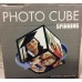SPINNING Photo Cube HOLDS SIX 3.9" x 3.9" Photos DESK PHOTO HOLDER Barbuzzo   153139727137
