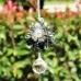 Clear Crystal Ball Suncatcher Flower Hanging Rainbow Pendant Window Home Decor   372383664954