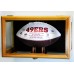 Clear Viewing Football Display Case Cabinet Wall Mount / Free Standing Ball NFL   302333854830