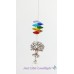CHAKRA SUNCATCHER DREAMCATCHER window hanging rainbow prism gift gemstones   371183576760