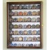 Mirrored Back 49 Military Challenge Coin Cabinet Display Case Holder Rack USA    371967603730