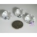 10x 24mm Diamond Octagon crystal suncatcher pendant 2 hole jewellery craft beads   221227129977