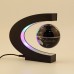 8 LED/C Shape Magnetic Levitation World Map Light Decor Floating Globe 3 Colors   112984161280