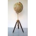 Desktop Decorative Vintage Style 12" World Globe With Adjustable Tripod Stand   292334276617