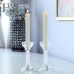 Pair Clear Crystal Glass Candlestick Holder Table Centerpiece Wedding Home Decor   153140121648