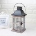House Shaped Candle Holder Iron Chandelier Glass Candlestick Lantern Decor   173383167439