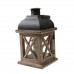 House Shaped Candle Holder Iron Chandelier Glass Candlestick Lantern Decor   173383167439
