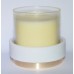 BATH BODY WORKS WHITE MARBLE CERAMIC GOLD LARGE 3 WICK CANDLE HOLDER SLEEVE 14.5   123064720521