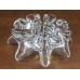 Unique Orrefors Hand Crafted 7" Wavy Ribbon Crystal Deco Candle Holder Glass Art   113202379227
