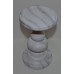 BATH BODY WORKS CERAMIC MARBLE PEDESTAL LARGE 3 WICK CANDLE HOLDER STAND TALL 8" 667543680153  122318159189