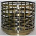 BATH & BODY WORKS BRONZE BASKET WEAVE METAL ROUND LARGE 3 WICK CANDLE HOLDER   263782167594