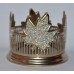 BATH BODY WORKS GOLD BLING MAPLE LEAVES LARGE 3 WICK CANDLE HOLDER SLEEVE 14.5OZ 667544640392  172855242635