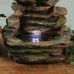 Sunnydaze Soothing Rock Falls Tabletop Fountain with LED Lights 15 Inch Tall 819804015901  302827744186