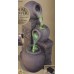 Water Fountain RUSTIC VASE Color Changing Indoor Feature LED Bowls Home Decor 648320073184  173443666258